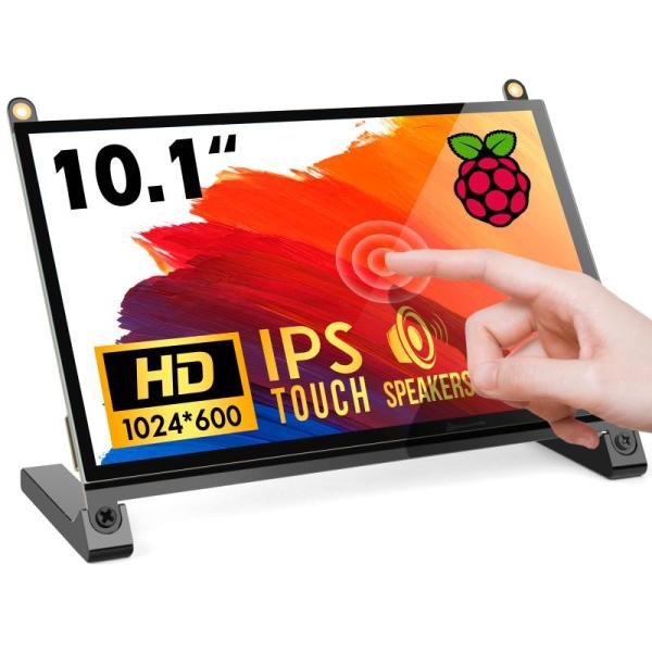 ROADOM 10インチ Raspberry Pi用タッチモニター IPS 1024X600 タッチ...