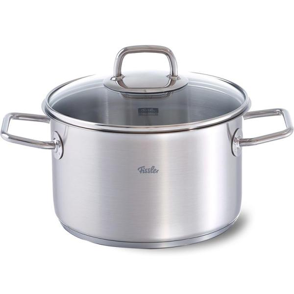 フィスラー(Fissler) 両手鍋 ステンレス 16cm ヴィセオ シチューポット ガラスフタ付き...