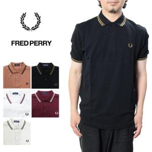 フレッドペリー ポロシャツ ライン入り鹿の子 半袖  FRED PERRY M3600 メンズ The Fred Perry Shirt スポーツス｜friends-y