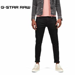 ジースター ロウ 3301 ブラック スリムジーンズ G-STAR RAW メンズ 51001-B964-A810 3301 Slim Jeans スキニー 黒｜friends-y
