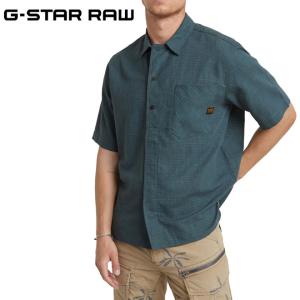 ジースター ワークウェアシャツ 半袖  G-STAR RAW D24299-D533-G42 WORKWEAR RESORT SHIRT｜friends-y