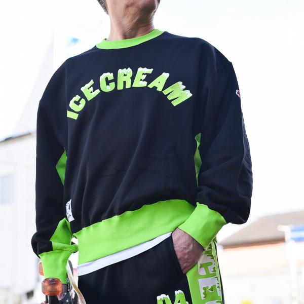 ICECREAM ファレルウイリアムスブランド アイスクリーム SWITCHING SWEAT CR...