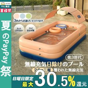 家庭用プール 子供用 エアプール 自動充気 ビニールプール