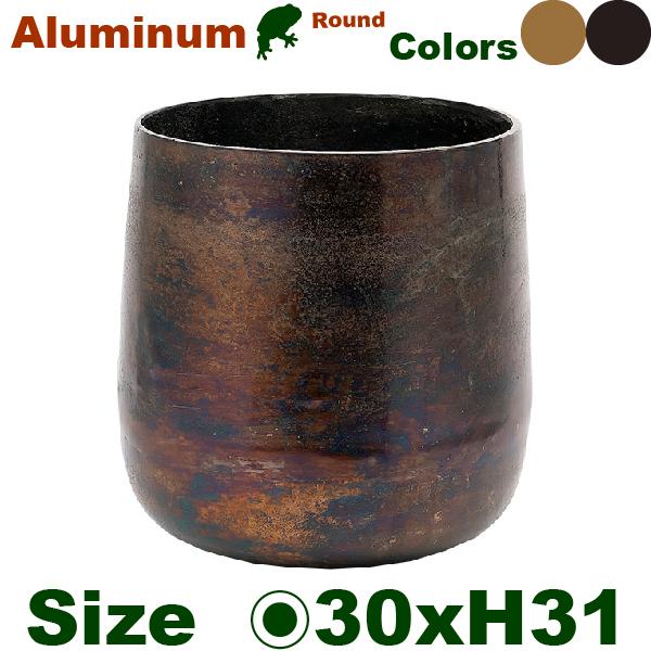 【法人宛限定商品】 AM8 ベース H31 アルミニウム花器（直径30cmxH31cm）（底穴なし）...