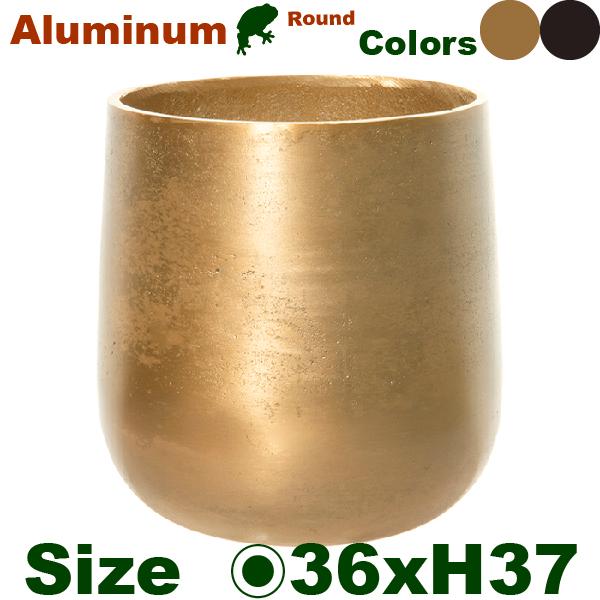 【法人宛限定商品】 AM10 ベース H37 アルミニウム花器（直径36cmxH37cm）（底穴なし...