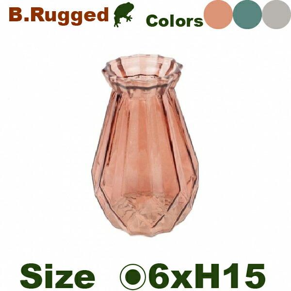 ベースロッコラギッド 18（直径6.5cm×H15cm）（AQUA CULTURE VASE アクア...