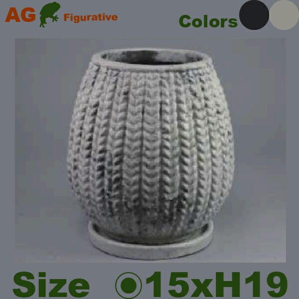 ブレイド　マーブル S（直径15cm×H19cm）（底穴あり/受皿付）  鉢 ディスプレイ オフィス...