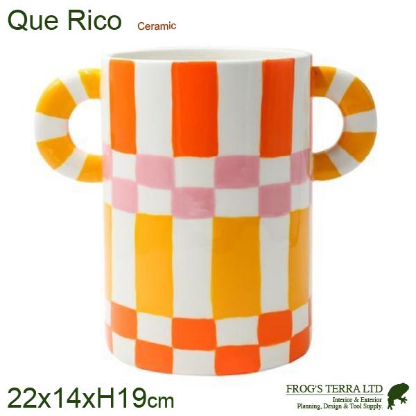 リカルドスクエアー＆ストライプス Que Rico Pomme Pidou（W22.5cm×D14....