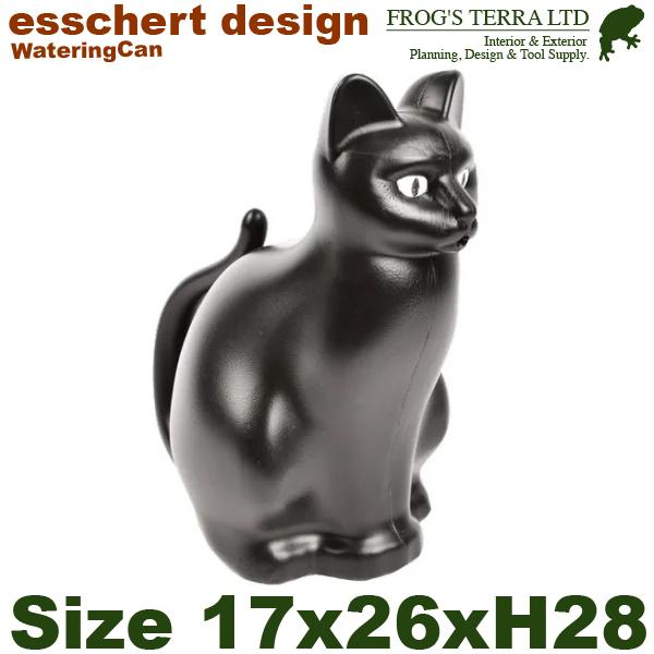TG246 ウォータリングカン ブラックキャット（W17cm×L26.4cmxH28.2cm）じょう...