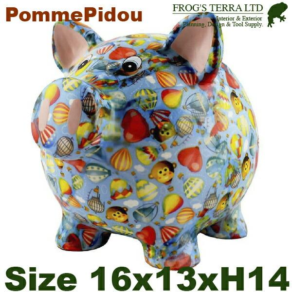 マネーバンク ピッグ 豚 AG148-00647（W16.5cm×D13.5cmxH14.1cm）貯...