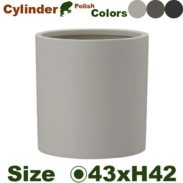 ポリッシュ シリンダー 43 Polish（直径43cm×H42.5cm）（底穴なし）（尺鉢対応 ポ...