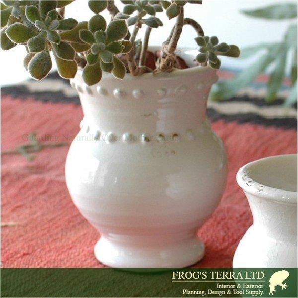 W小壷A ２個セット C2348（直径14cm×H16.5cm）（底穴なし）（陶器製）（プランター/...