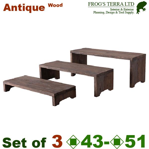 ディスプレイスタンド SML セット（S:W43cm×D18cm×H6.5cm/M:W47cm×D1...