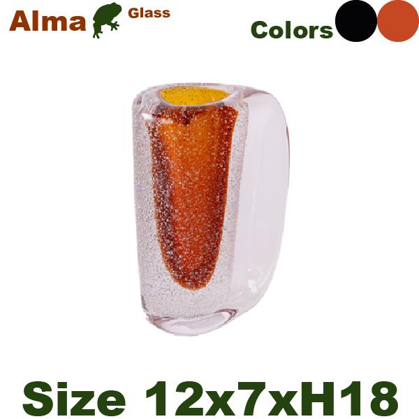 アルマ バブル ロウ S CG-617S（W12cm×D7.5cmxH18cm）（底穴無）（ガラス製...