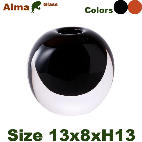 アルマ ボウル CG-620（W13.5cm×D8cmxH13cm）（底穴無）（ガラス製 花器）