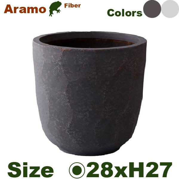 アラモラージ M CGR100M（直径28cm×H27cm）（底穴有）（陶器製 花器 日本の美）