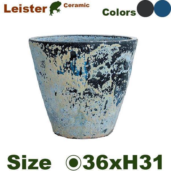 LEISTER ライスター ラウンド  38（直径36cm×H31.5cm）（底穴あり）（釉薬陶器）...