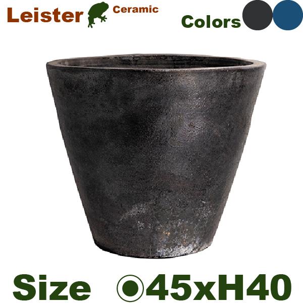 LEISTER ライスター ラウンド  45（直径45cm×H40cm）（底穴あり）（釉薬陶器）（プ...