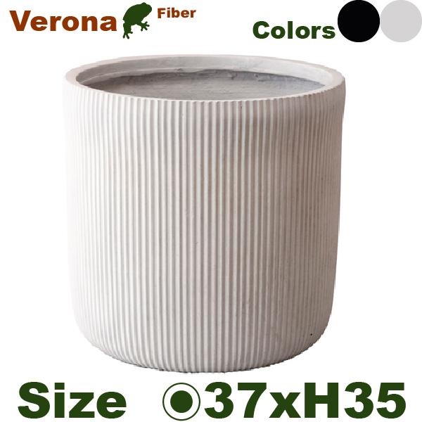 ベローナ ストライプL CO-001L（直径37cm×H35.5cm）（底穴有）（陶器製 花器 日本...