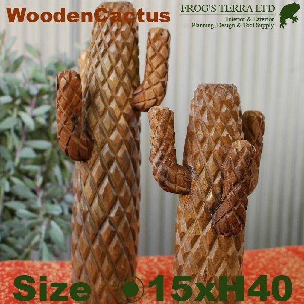 チークサボテン・M・オブジェ・CuctusM（直径15cm×H40cm）（デコレーション/オーナメン...