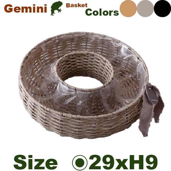 ジェミニ リング M CV-014M（直径29cm×H9.5cm）（底穴なし）（再生プラ）（植木鉢/...