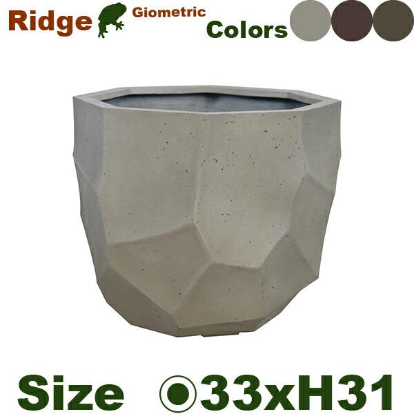 リッジ 33 EB-RI3331AW/RU/NC（直径33cm×H31cm）（底穴あり）（セメントフ...