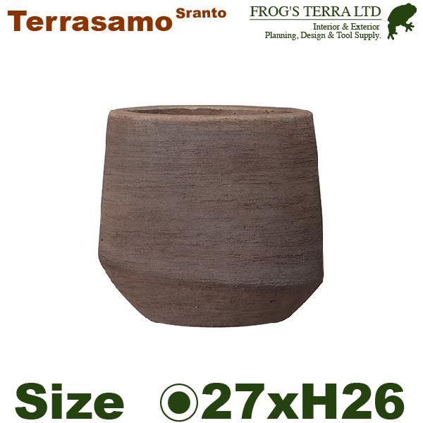 テラサモ スラント Terrasamo 27（直径27cm×H26cm）8号対応（底穴あり ハンドメ...
