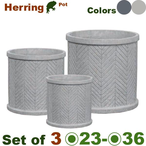 ヘリング シリンダー SML SET（S直径23cmxH23cm/M直径29cmxH29cm/L直径...