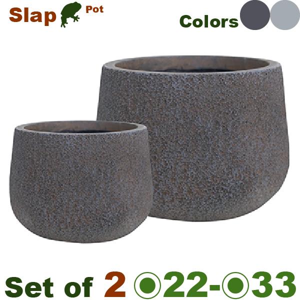 【屋外対応】GP スラップ シャロー SM SET（S直径21.5cmxH15.5cm/M直径33c...