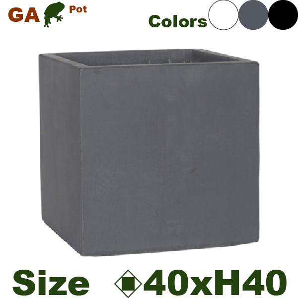 【屋外対応】MH GA キューブ 40(ロ40cm×H40cm）（底穴あり）（セメント/Fクレイ）（...