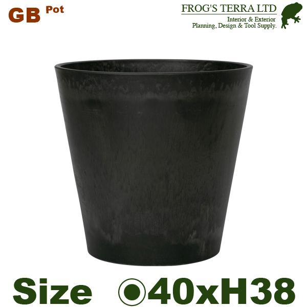 GB19-40(直径40cm×H38cm）（底穴あり/なし）（PP/ポリプロピレン）（プランター/ポ...