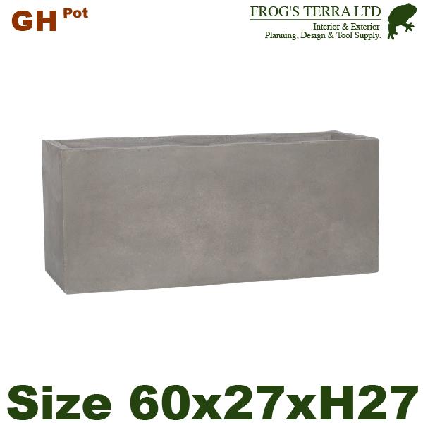 【屋外対応】MH GH 長角プランター グレイ GH003-60cm  （W60cm×D27cm×H...