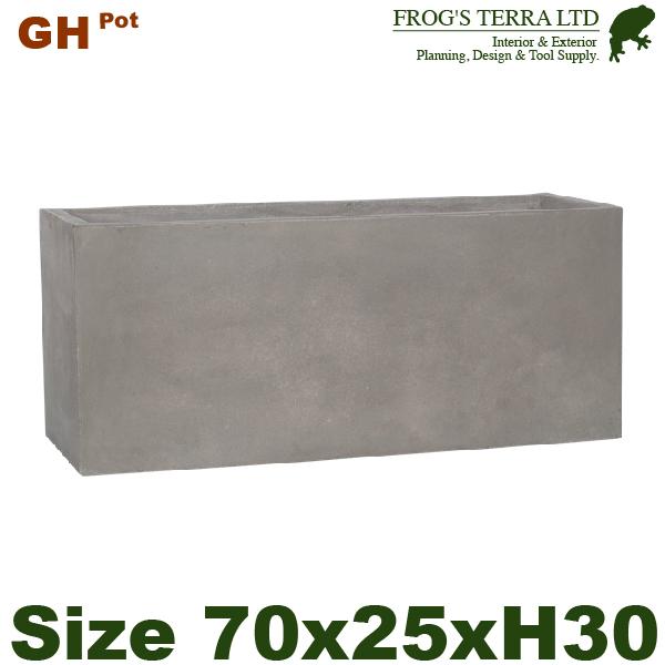 【屋外対応】【法人宛】MH GH 長角プランター グレイ GH003M  （W70cm×D25cm×...