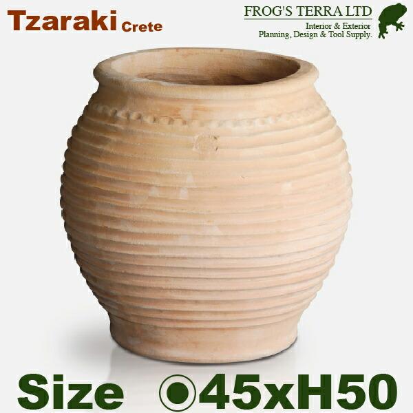 MB クレタ島  ツァラーキ（直径45cm×H50cm）（底穴あり）（ハンドメイド/ギリシャ）（テラ...