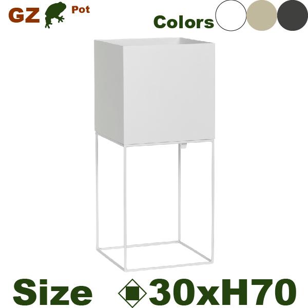 MH ガルバスタンドプランター GZ03-30（ロ30cm×H70cm）（底穴なし/スタンド付）（プ...