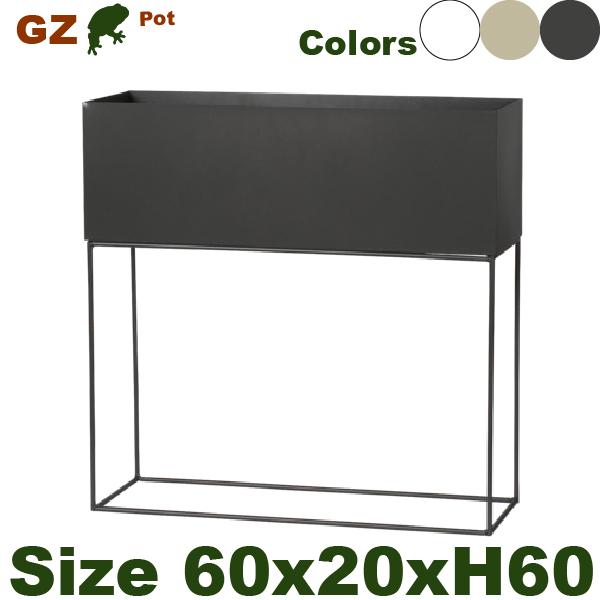 MH ガルバスタンドプランター GZ03-60（W60cm×D20cm×H60cm）（底穴なし/スタ...