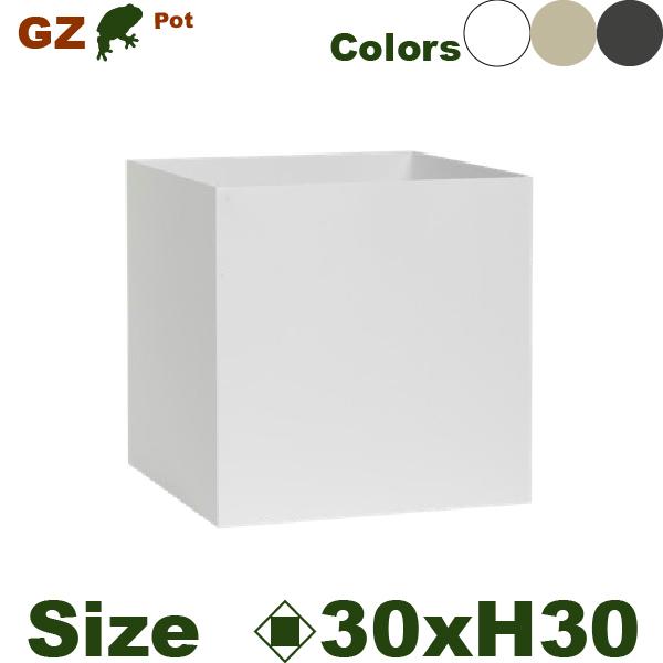 ガルバドプランター GZ15-30（ロ30cm×H30cm）（底穴なし）（メタル製）（プランター/ポ...