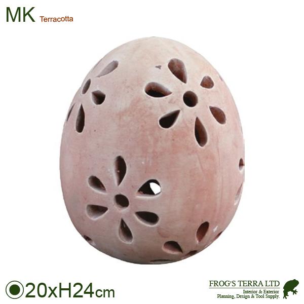 HM オーナメントエッグ（直径20cm×H24cm）（素焼）