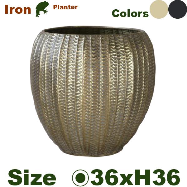 MM02 ネットラウンド M（直径36cm×H36cm）（底穴なし）鉄製 アイアン 鉢カバー 室内用