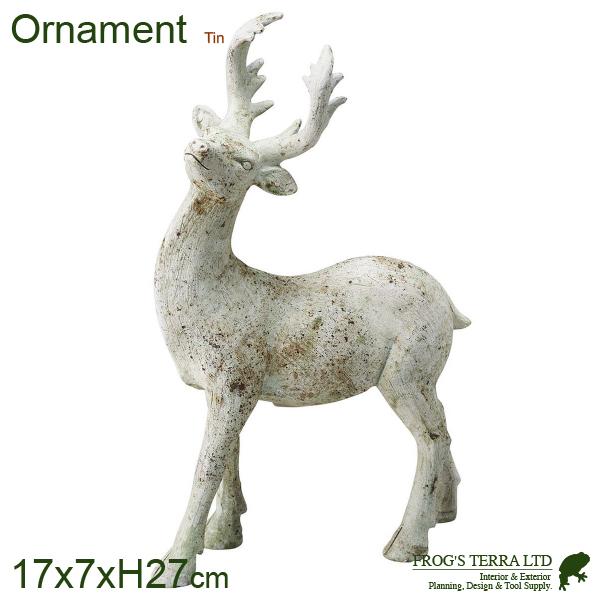 【法人宛限定商品】ルーン（W17cmxD7cmxH27cm）（レジン製 シカ トナカイ 妖精 置物 ...