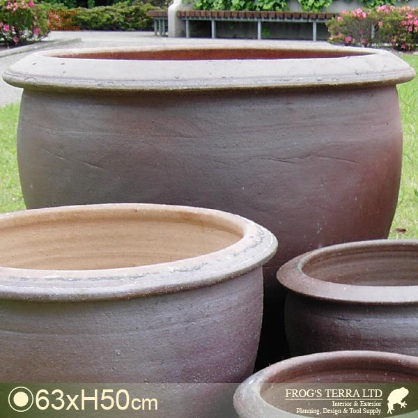 【個人宛配送要相談】真焼 特大鉢 XXL  底穴あり（直径63cmxH50cm）