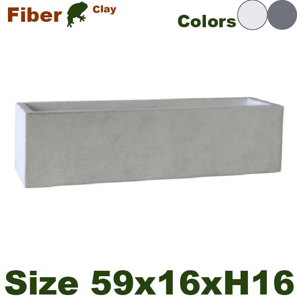 ファイバークレイ スリムロング S  RA03-60（W59cmxD16cm×H16cm）（底穴あり...