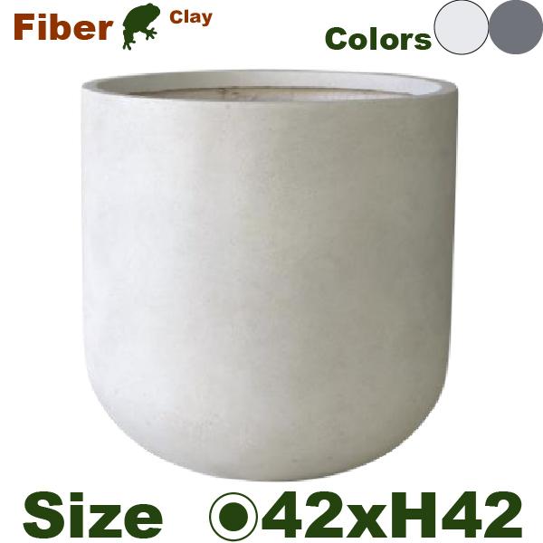 ファイバークレイ タブポット RA05-42（直径42cm×H42cm）（底穴あり）セメント系軽量プ...