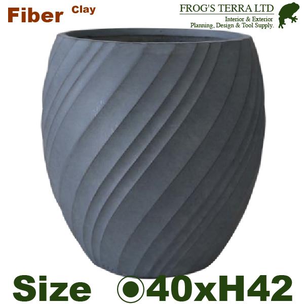 ファイバークレイ クープ RA21-40（直径40cm×H42cm）（底穴あり）セメント系軽量プラン...