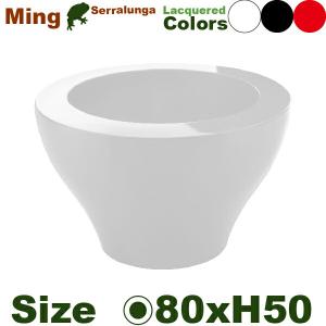 ミング SD-200-080 ラッカー色(直径80cm×H50cm）（セラルンガ/Serralunga）（ポリエチレン樹脂）（プランター）