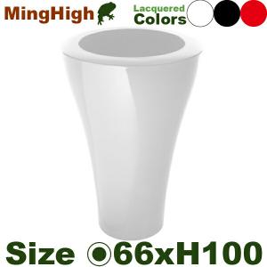 ミングハイ 66 SD-300-070 ラッカー色(直径66cm×H100cm）（セラルンガ/Serralunga）（ポリエチレン樹脂）（プランター）