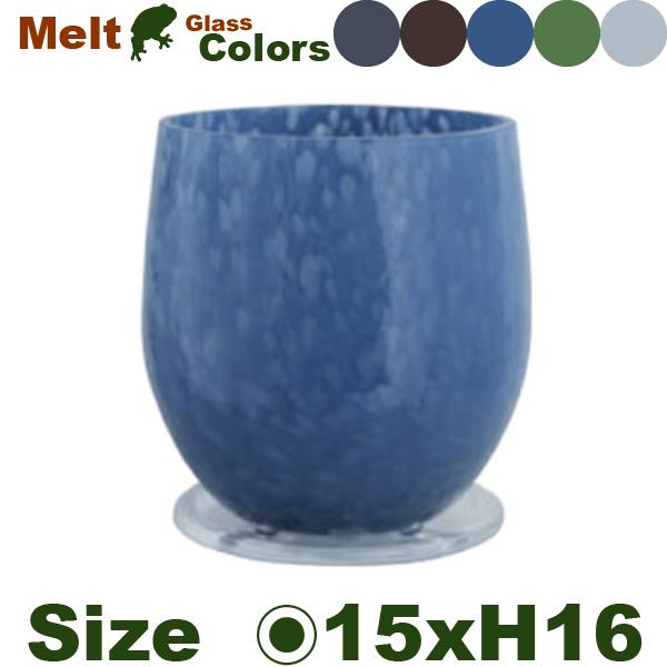 Melt メルト エッグ 15（直径15cm×H16.5cm）（底穴あり/透明色受皿付）（4号可）（...