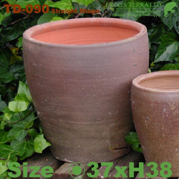 切立長鉢 TD-090 L 大（直径37cm×H38cm）（備前/塩焼）（料亭/侘び/さび/モダン）...