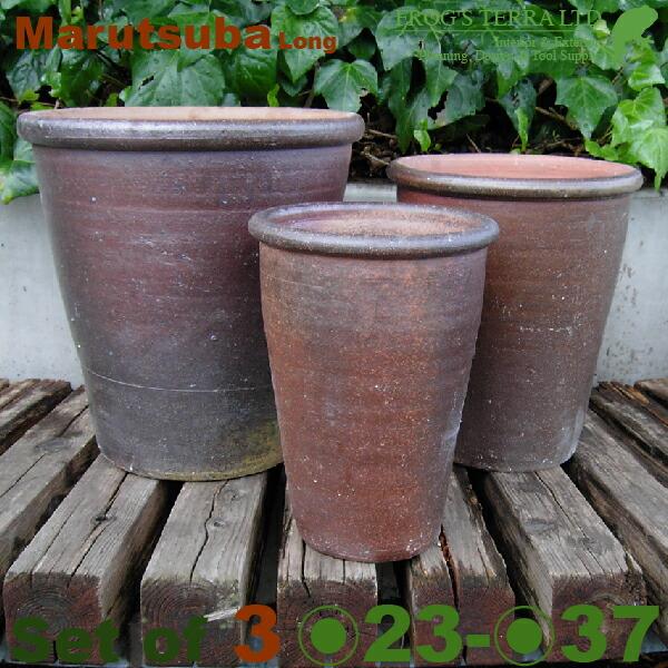 丸つば長鉢  3個セット  TD-152  S/M/L（8号/10号/13号）（備前/塩焼）（侘び/...