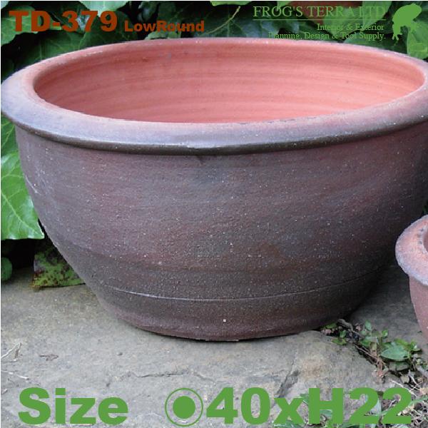 丸浅鉢 TD-379L 大（直径40cm×H20cm）（備前/塩焼）（料亭/侘び/さび/モダン）(和...